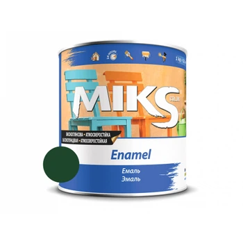 Эмаль алкидная универсальная Miks темно-зеленая