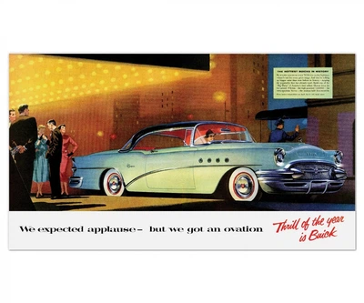 Постер CP Buick Roadmaster 1955, Авто 60х34 см (308)