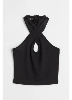 Топ-блузка H&M L Чорний 1068194_05