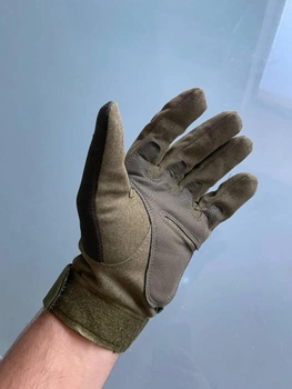 Перчатки палые для военных олива L (0513