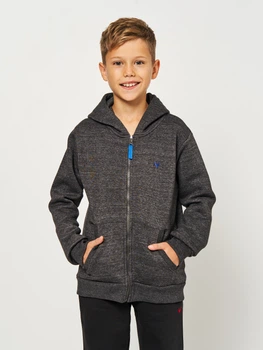 Детская теплая толстовка Minoti 15Fleece 17 39526KID 80-86 см Серая (5063025173642)