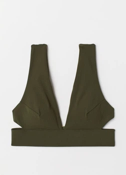 Купальный бюст H&M 34 Хаки 0689005_золот заст_15