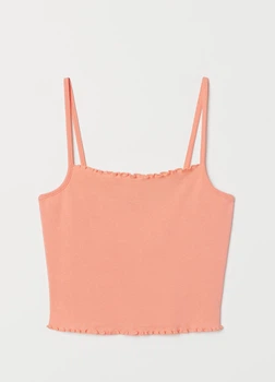 Топ H&M M Коралловый 0860336_корал_02