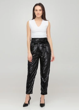 Брюки H&M 34 Черный 0588156_без пояса_11