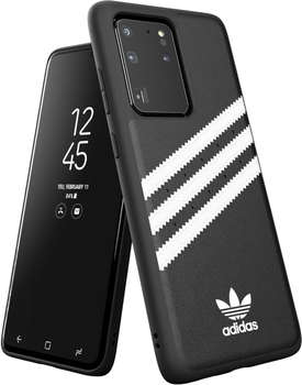 Etui plecki Adidas OR Moudled Case do Samsung Galaxy S20 Ultra Black-white (8718846075299)