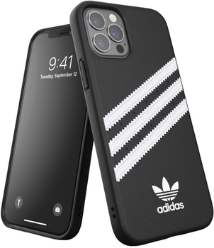 Панель Adidas OR Moulded Case Basic для Apple iPhone 12/12 Pro Чорно-Білий (8718846083447)