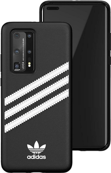 Etui plecki Adidas OR Moulded PU SS20 do Huawei P40 Black-white (8718846076937)