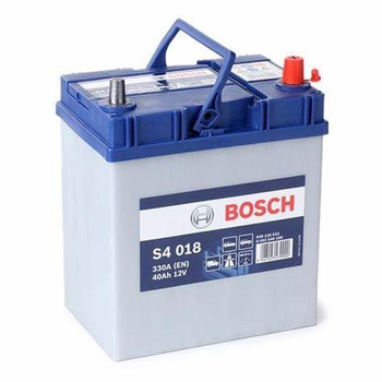 Акумулятор Bosch (J)TK S4 Silver 40Ah, EN 330 правий "+" 187x127x227 (ДхШхВ) Japan0 092 S40 1801 0092S40180