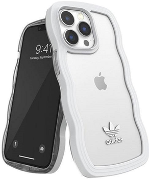Панель Adidas OR Wavy Case для Apple iPhone 13/13 Pro Білий-Прозорий (8718846109536)