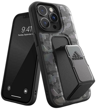 Etui plecki Adidas SP Grip Case CAMO do Apple iPhone 14 Pro Black (8718846100717)