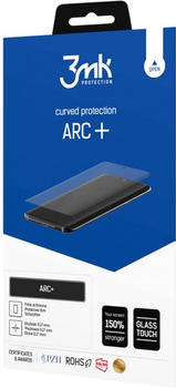 Захисне скло 3MK ARC+ Fullscreen для Realme 7 (5903108351454)