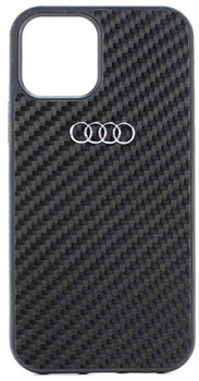 Etui plecki Audi Carbon Fiber do Apple iPhone 12/12 Pro Black (6955250224352)