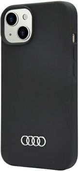 Etui plecki Audi Silicone Case do Apple iPhone 14 Black (6955250225298)
