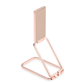Металлический держатель для гаджетов оборот на 360° Rose gold