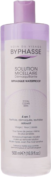 Міцелярна вода Byphasse Solucion Micelar Desmaquillante Bifasic Waterproof 500 мл (8436097094431)