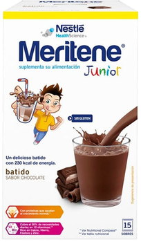 Koktajle Meritene Junior Batidos Sabor Chocolate 15 Sobres (8470003545068)