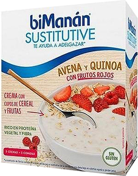 Каша Bimanan Sustitutive Crema Avena y Quinoa Con Frutos Rojos 275 г (3175681234246)