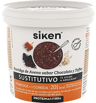 Дієтичний замінник Siken Oatmeal Porridge Substitute Chocolate Toffee 52 г (8424657039732)
