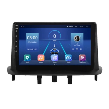 Штатная магнитола Lesko для Renault Megane III Рестайлинг 2012-2014 экран 9" 2/32Gb/ Wi-Fi GPS Андроид Optima