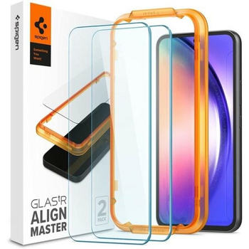 Zestaw szkieł ochronnych Spigen AlignMaster Glass.Tr do Samsung Galaxy A54 5G SM-A546 2 szt (8809896743211)