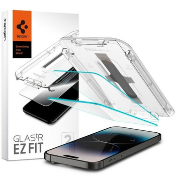 Zestaw szkieł ochronnych Spigen EZ FIT Glass.TR do Apple iPhone 14 Pro Max 2 szt (8809811866377)