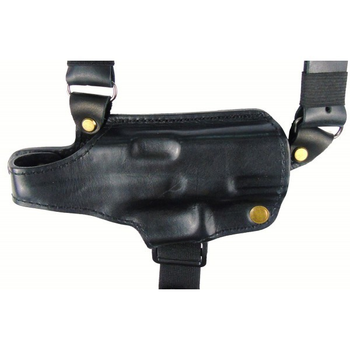 Кобура Медан для Glock 19 оперативная кожаная формованная с кожаным креплением (1007 Glock 19)