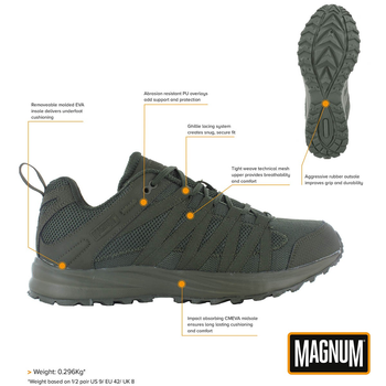 Кроссовки, Storm Trail Light, Magnum, Olive, 43