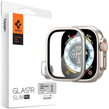 Szkło ochronne Spigen AlignMaster Glass.Tr Slim Pro do Apple Watch Ultra 49 mm Titanium