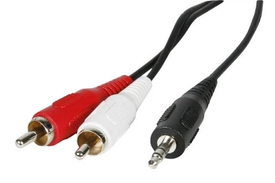Кабель-переходник 3,5 jack - 2 RCA - 1 метр