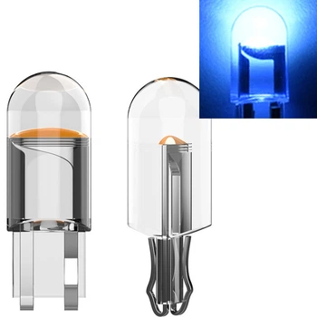 T10 W5W LED COB лампочка автомобильная светодиодная - голубой. арт-100078г