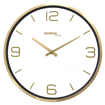 Настінний годинник Technoline WT7280 Gold, безшумний механізм