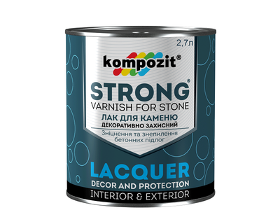 Лак акриловый KOMPOZIT STRONG для камня 2,7л
