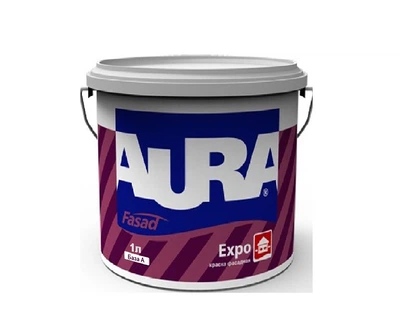 Краска акриловая AURA FASAD EXPO фасадная белая-база А 1л