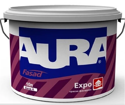 Фарба акрилова AURA FASAD EXPO фасадна біла-база А 10л