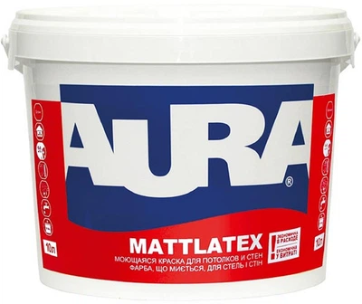 Фарба латексна AURA MATTLATEX інтер'єрна біла-база А 10л