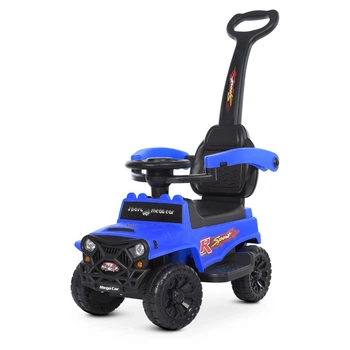 Детская машинка каталка толокар Bambi Racer M 4845-4 родительская ручка, подставка для ног, защитный бортик