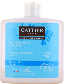 Шампунь для надання об'єму волоссю Cattier Paris Fine Hair Volume Shampoo Organic 250 мл (3283950917773)