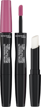 Błyszcząca szminka Rimmel London Lasting Provocalips Double Ended Long-Lasting Lipstick Shade 410 Pinky Promise 3.5g (3616302737901)