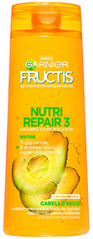 Очищувальний шампунь для волосся Garnier Fructis Triple Nutrition Repair Shampoo Dry Hair 360 мл (3600542024211)