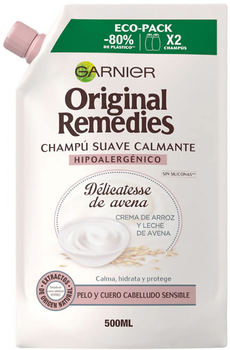 Szampon do włosów delikatnych Garnier Original Remedies Delicatesse Moisturizing Shampoo 500 ml (3600542415606)