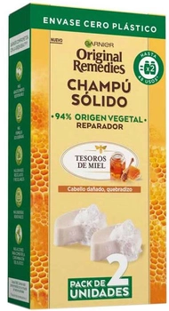 Szampon w kostce regenerujący Garnier Original Remedies Shampoo Solido Cabello Danado Quebradizo 2 x 60 g (8445098100256)