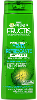 Szampon przeciwłupieżowy Garnier Fructis Pure Fresh Menta Anti Dandruff Shampoo 360 ml (3600542027779)