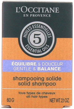 Szampon dla włosów wszystkich rodzajów L'Occitane en Provence Gentle & Balance Solid Shampoo 60 g (3253581721322)