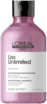Шампунь для розгладження волосся L'Oreal Paris Liss Unlimited Professional Shampoo 300 мл (3474636974399)