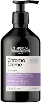 Szampon do oczyszczania i od zażółcenia L’Oreal Professionnel Paris Chroma Creme Purple Dyes Professional Shampoo 500 ml (3474637044923)