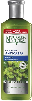 Szampon przeciwłupieżowy z chmielem Naturvital Sensitive Anti-Dandruff Shampoo 400 ml (8414002075881)