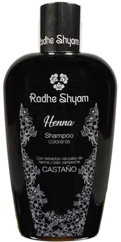 Szampon do ochrony włosów Radhe Shampoo Henna Castano Colorante 250 ml (8423645340263)
