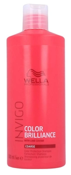 Szampon chroniący kolor włosów farbowanych Wella Professionals Invigo Color Brilliance Shampoo Coarse Hair 500 ml (8005610634319)