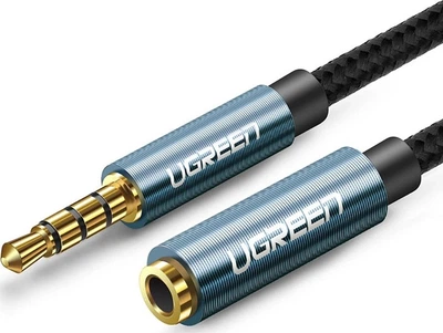 Удлинитель UGREEN AV118 3.5 mm Male to 3.5 mm Female, 1.5 m Black 40674