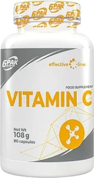Вітамін С 6PAK Nutrition 90 капсул (5902114045012)